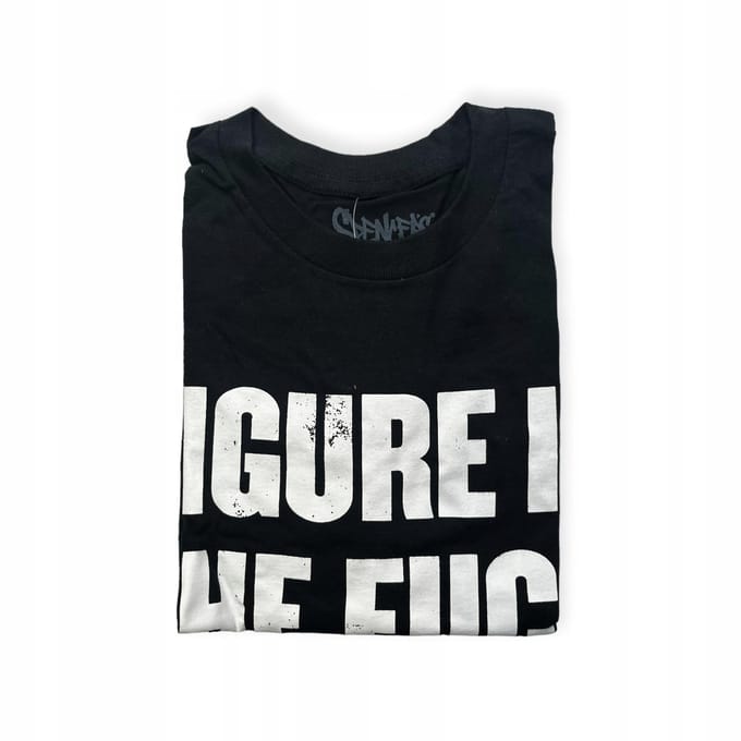 Koszulka T-shirt męski okrągły dekolt SPENCER'S nadruk L black