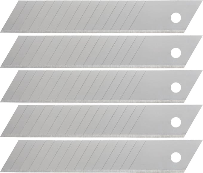 wolfcraft - 5 Afbreekmessen 18 mm - Reservemesjes - 15 segmenten - 4182000