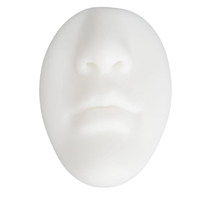 Siliconen Mond Neus Model 3D Realistisch Herbruikbaar Display Neus Piercing Oefenmodel Wit wit