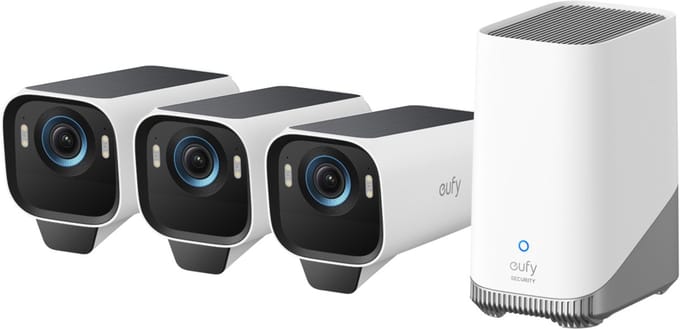 eufy Cam S3 Pro 3+1 Bullet IP-beveiligingscamera - Buiten - 3840 x 2160 Pixels - Muur