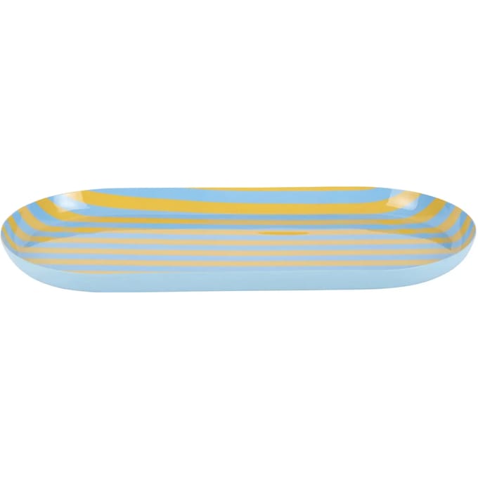 Present Time Dienblad Animado Oval Large - Goudgeel - 38x18x2.5cm - Modern