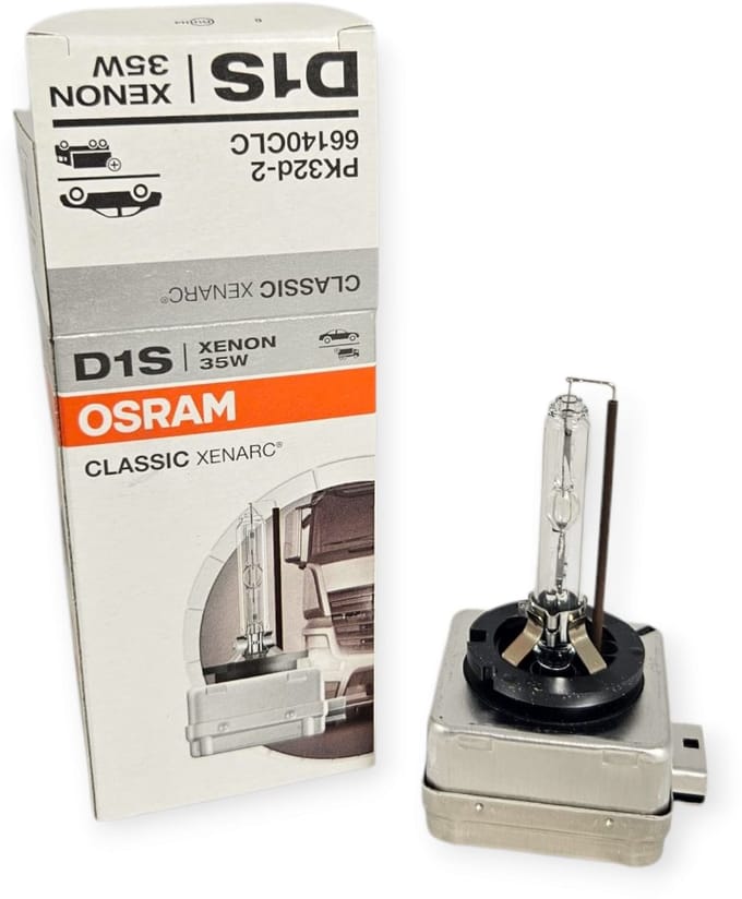 Osram D1S Xenon Lamp 35W – Classic Xenarc – Krachtig Wit Licht & OEM-kwaliteit