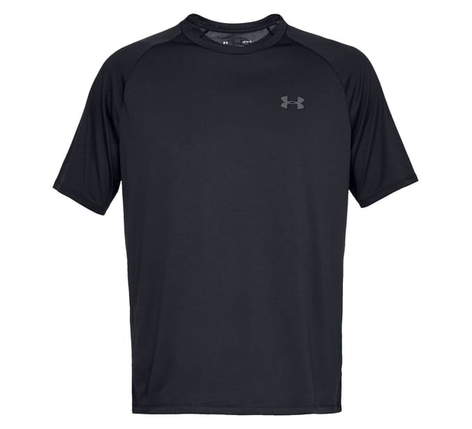 Under Armour UA Tech 2.0 SS Tee-BLK Heren Sportshirt - Zwart - Graphite