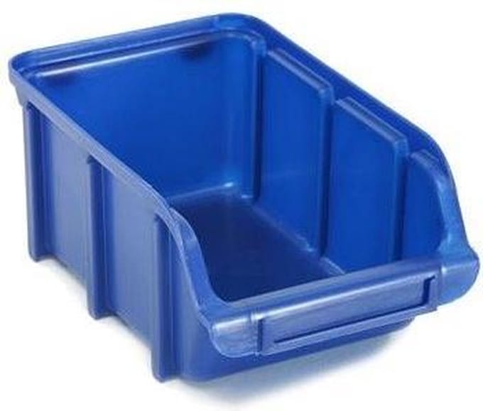 raaco 106900 Zichtbak Stapelbaar (b x h x d) 103.0 x 74.0 x 165.0 mm Blauw 1 stuk(s)