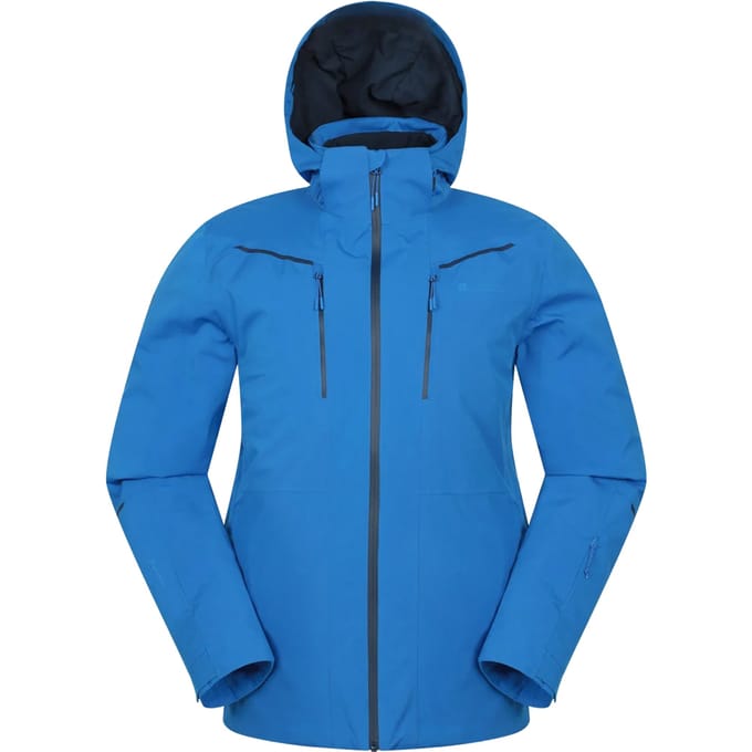 Mountain Warehouse Mannen Neptune Gewatteerde Waterdichte Skijack (Blauw)