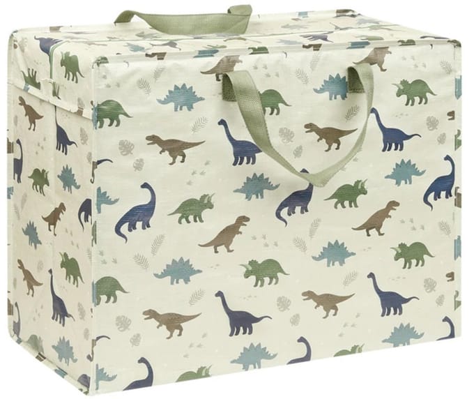 A Little Lovely Company XL Opbergtas Dinosaurussen