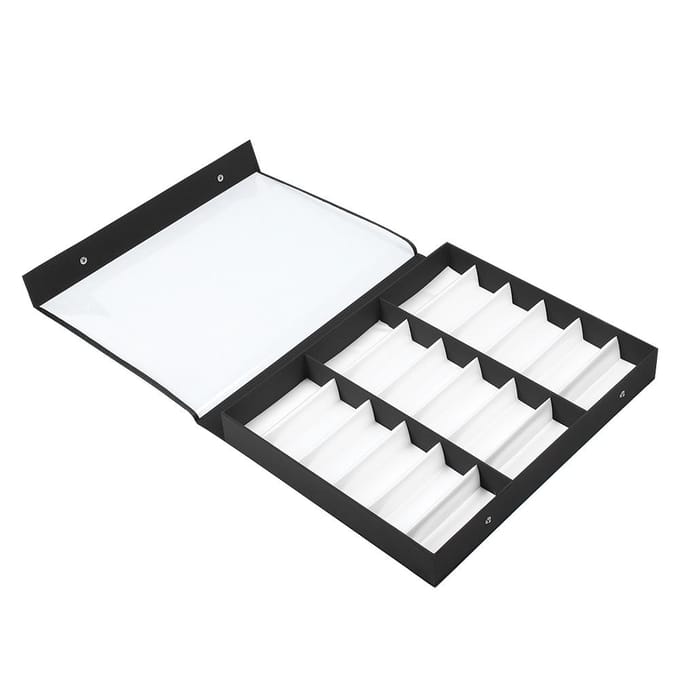 18 Vakken Brillen Etui Organizer Zonnebrillen Opbergdoos Sieraden Display Container white