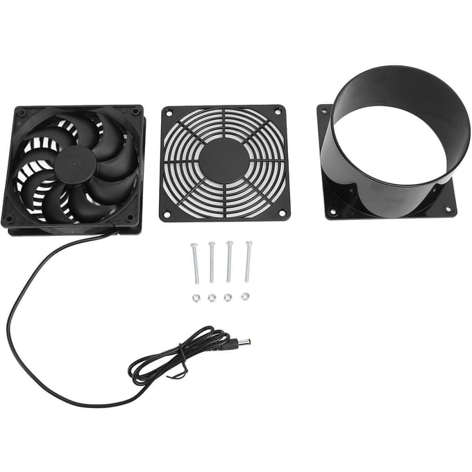 Zonne-afzuigventilatorset 2600RPM 430CFM Efficiënte Koeling Ventilatieset voor Thuis RV Warmhuis