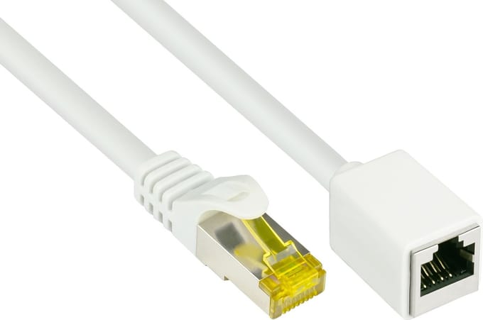 Alcasa electronik Good Connections RNS patch extension cable - 1 m - white - Wit - 1m