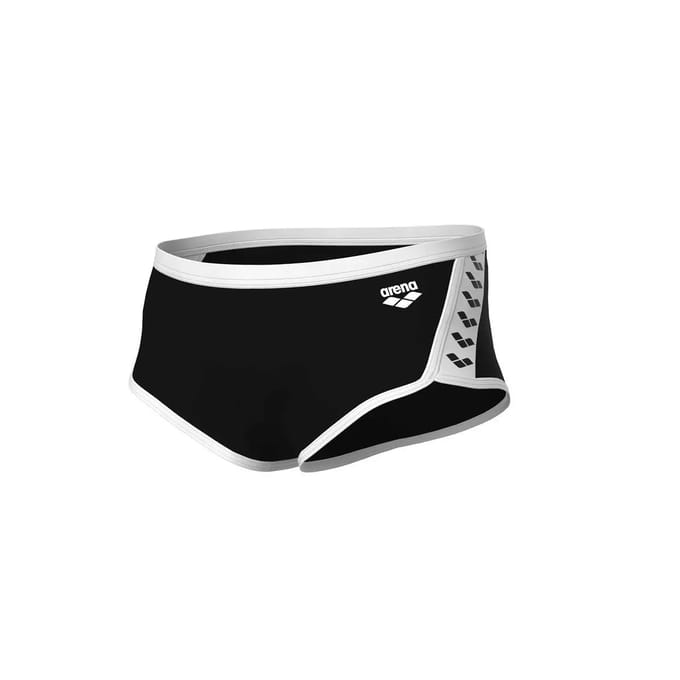 ARENA | M Icons Swim Low Waist Short Solid black-white (Maat - 80)
