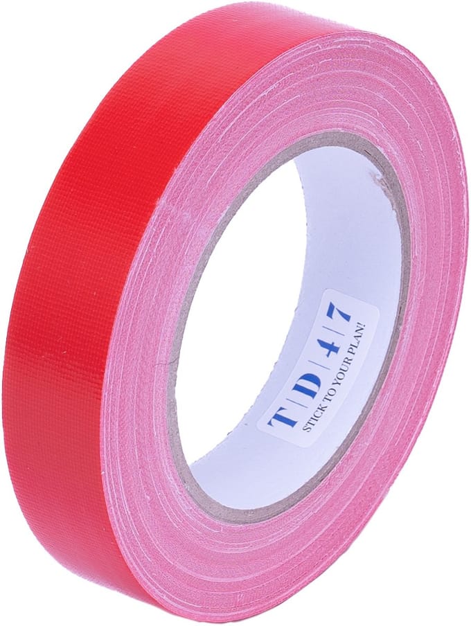 TD47 Gaffa Tape 25mm x 25m Rood