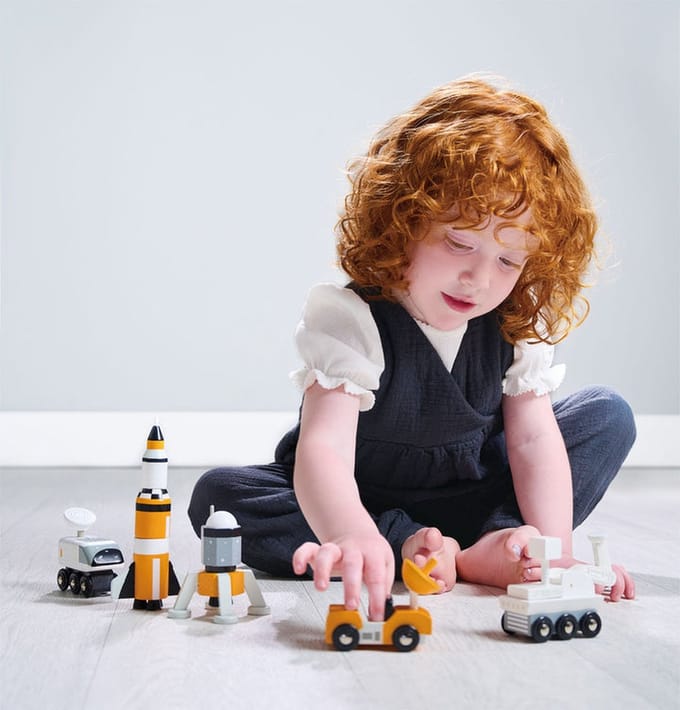 TENDER LEAF Transport - Set Ruimtereiziger - Hout - 3 Jaar