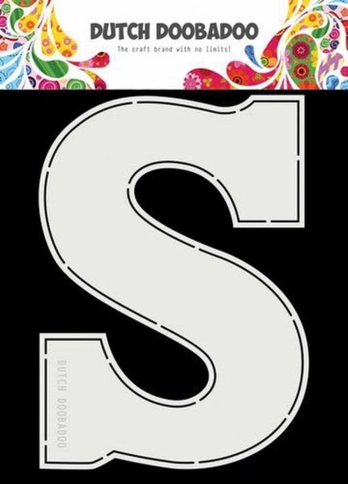Card Art A4 Chocolade letter S