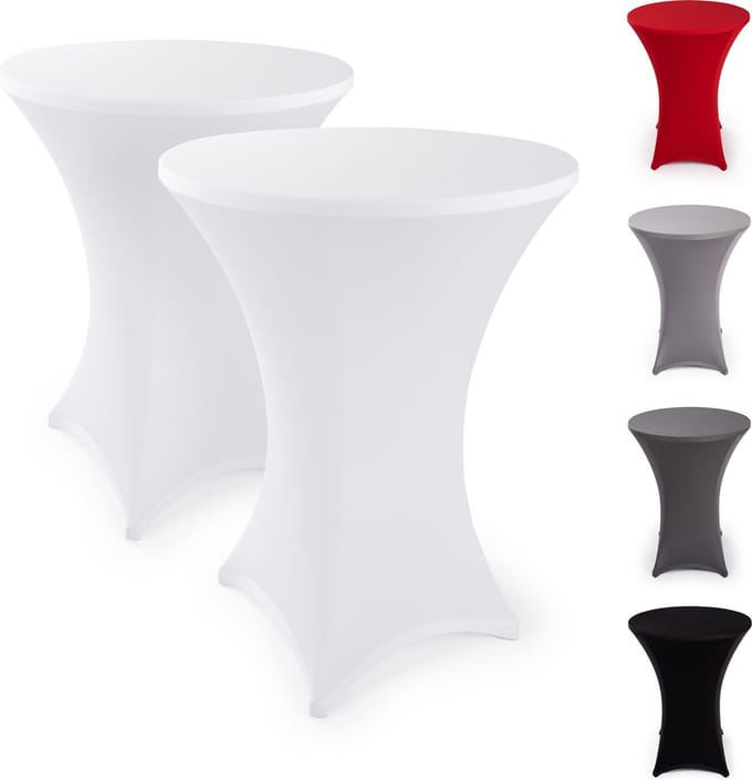 Blumtal Statafelrok - Stretch Cover - 70 - 75 cm - Wit