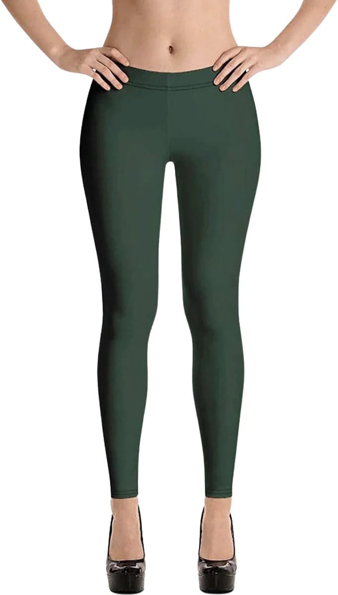 Premium kwaliteit Dames Thermo Fleece Legging - Groen - Maat S/M