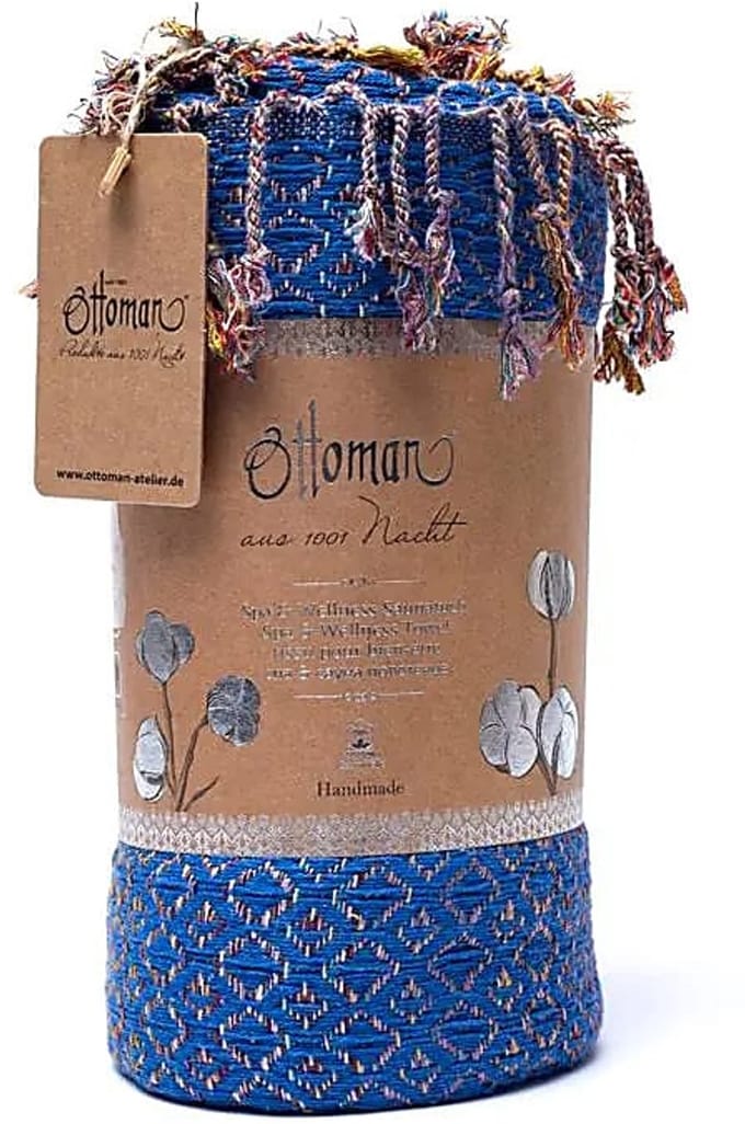 Ottoman hamamdoek donkerblauw