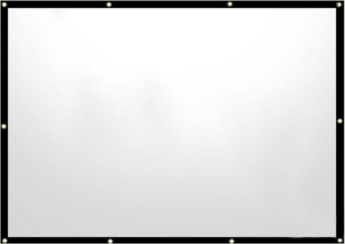 Opvouwbare Projectorscherm - Draagbaar Filmdoek - Buiten Bioscoop - Elastisch Frame - Tot 304 cm - Grijs