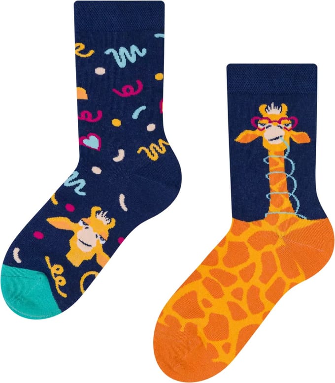 Dedoles Mismatched Kinderen Sokken - Grappige Giraffe - Maat 23-26