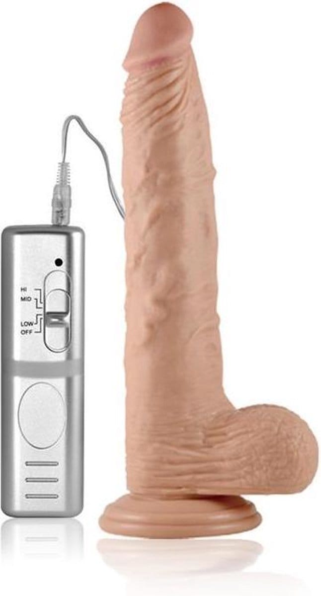 LOVETOY - Dildo Real Extreme With Vibration 9.5 beige