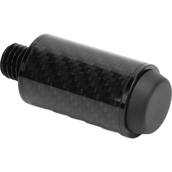 2-inch Poolkeu Verlengstuk Koolstofvezel Slijtvast Verbeterde Vaardigheden Eenvoudige Installatie Biljart black