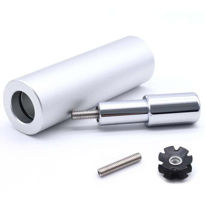 Fiets Vork Stermoer Plaatsen Installer Headset Stermoer Installatiegereedschap Driver zilver