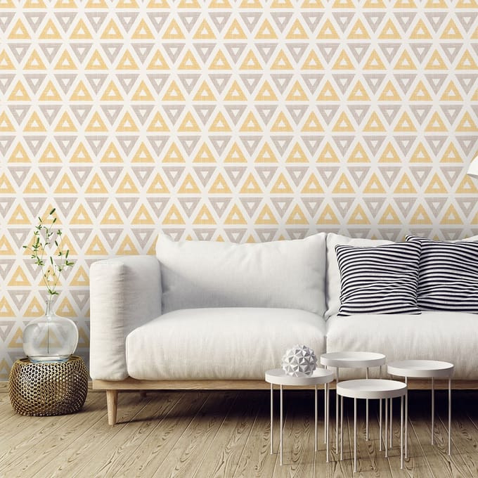Behang-effect sticker - HANSEN - 60x60cm