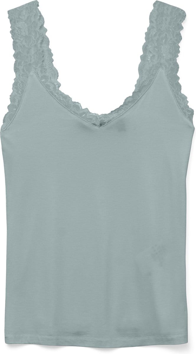 Vero Moda Top Vmrosa Sl Top Ga Jrs Noos 10287348 Gray Mist Dames Maat - M