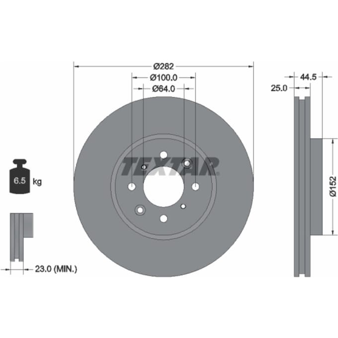 Remschijf TEXTAR 92170703