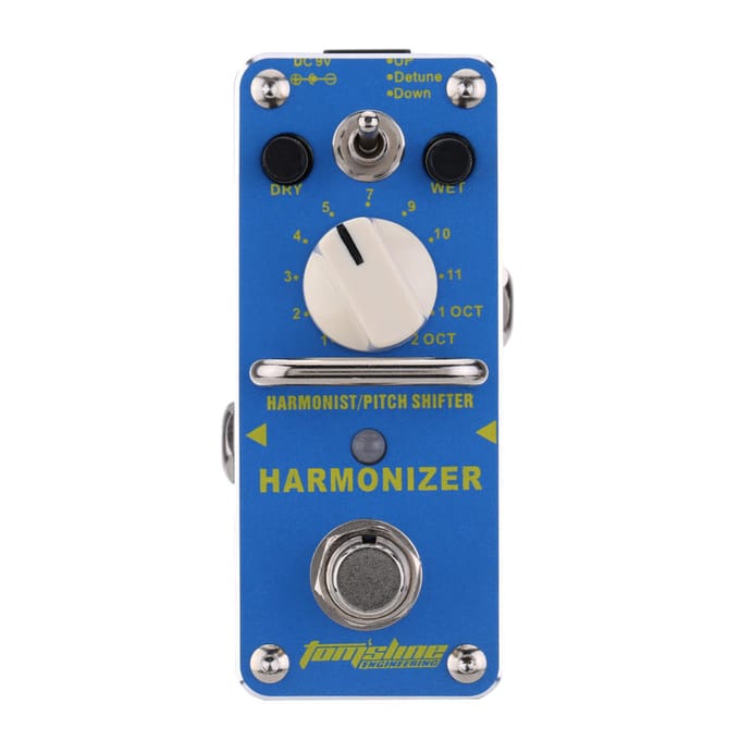 AROMA AHAR-3 Harmonizer Harmonist/Pitch Shifter Effectpedaal voor elektrische gitaar Mini enkel effect blue