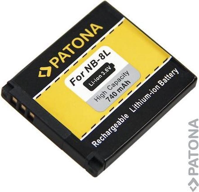 NB-8L Patona (A-Merk) batterij/accu voor Canon
