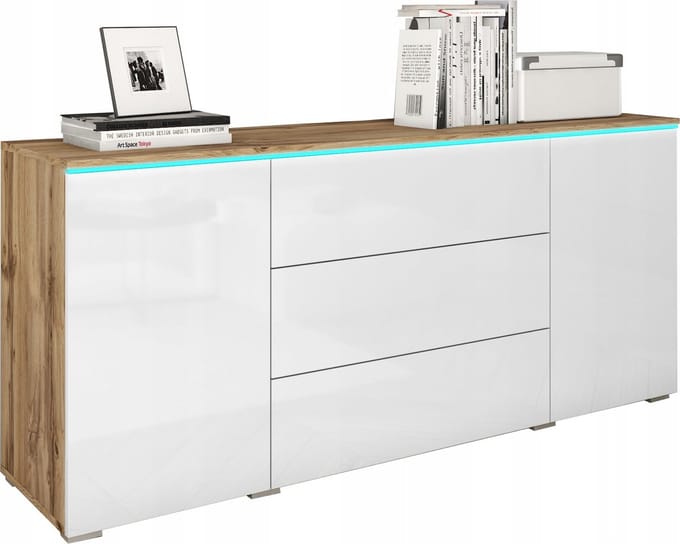 ModernHome Elegance - Dressoir - Mat en glans - Push-to-open - 150 cm