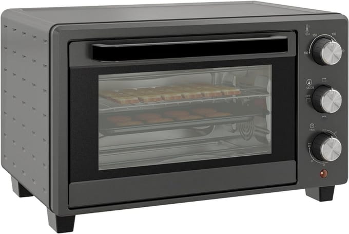 SCH® Stoomoven - Grijs - ‎38cm x 47cm x 29cm