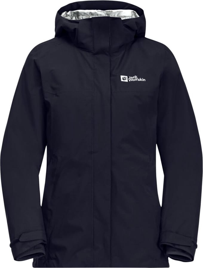 Jack Wolfskin Luntal 3in1 Jacket Women - Winterjas - Dames - Graphite/Coolgrey - Maat XL