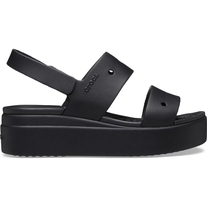 Sandalen met sleehak Crocs Sabots Brooklyn 4u noir