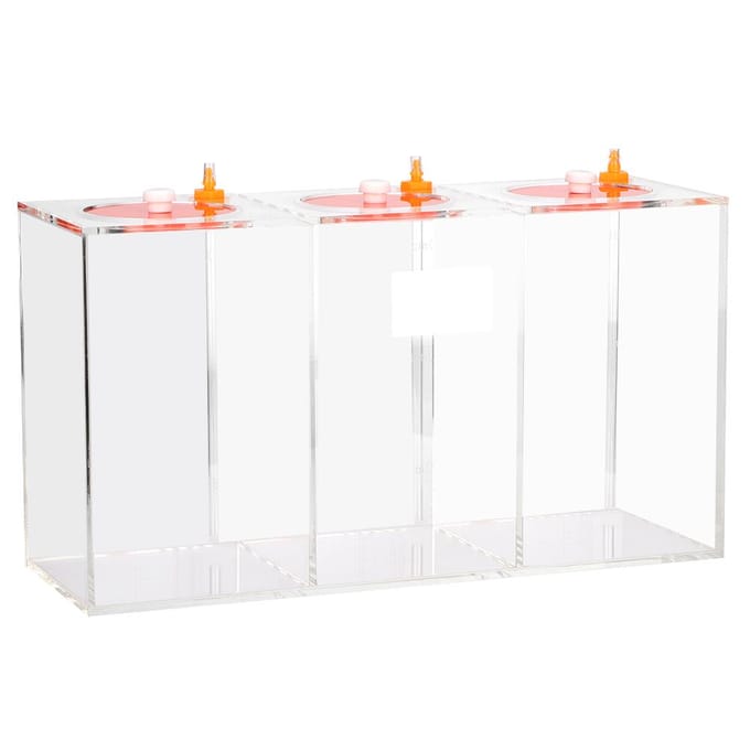Transparante Acryl Doseringpomp Opslag Reservoir Vat Titratievat Aquarium 4,5L white