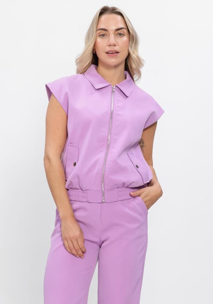 Ydence Gilet Danielle Blazers Dames - Paars - Maat M