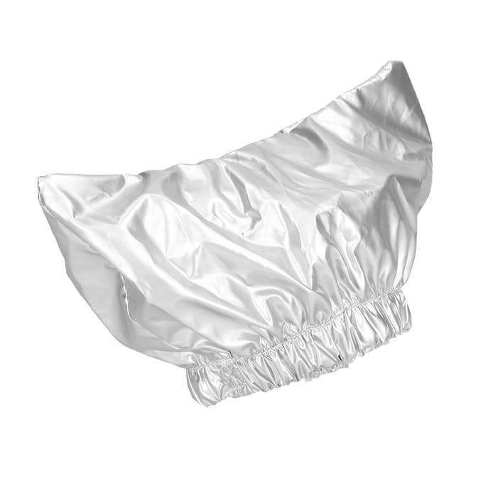 Kattenbadmuts Waterdicht Anti-oor Verstelbaar Ademend Polyester Huisdier Douchemuts voor HondenZilver M M zilver