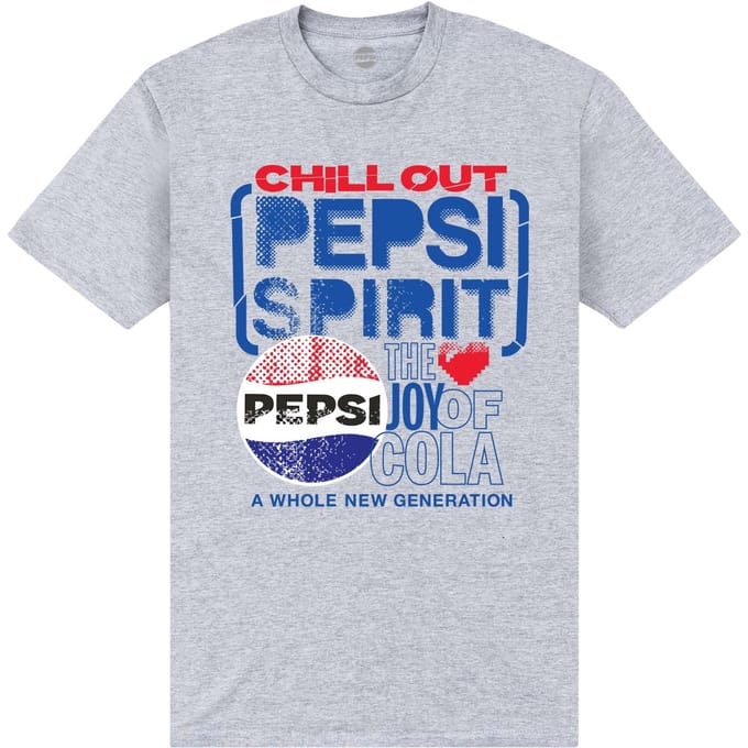 Pepsi Co. The Joy Of Cola Men's T-Shirt - Grey - M