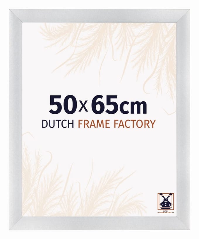 Fotolijst 50x65 cm - MDF - Zilver Mat - Praag