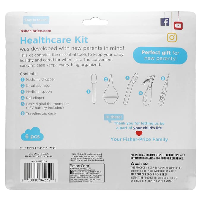 Fisher-Price, Medische Set, Vanaf 0 maanden+, 6 sets blue