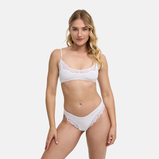 cfab - Kanten string - wit, medium