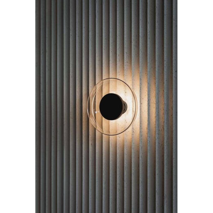 MARSET LED wandlamp Aura, Ø 18 cm, aan/uit, koper
