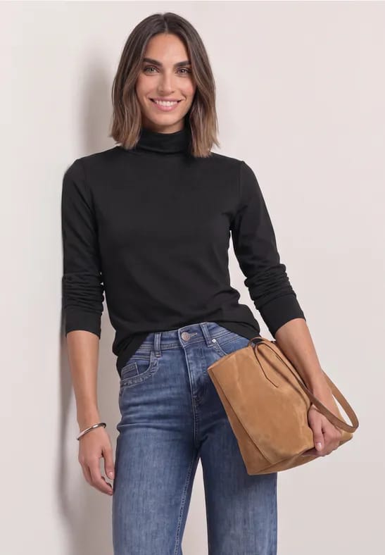 Shirt met lange mouwen en col