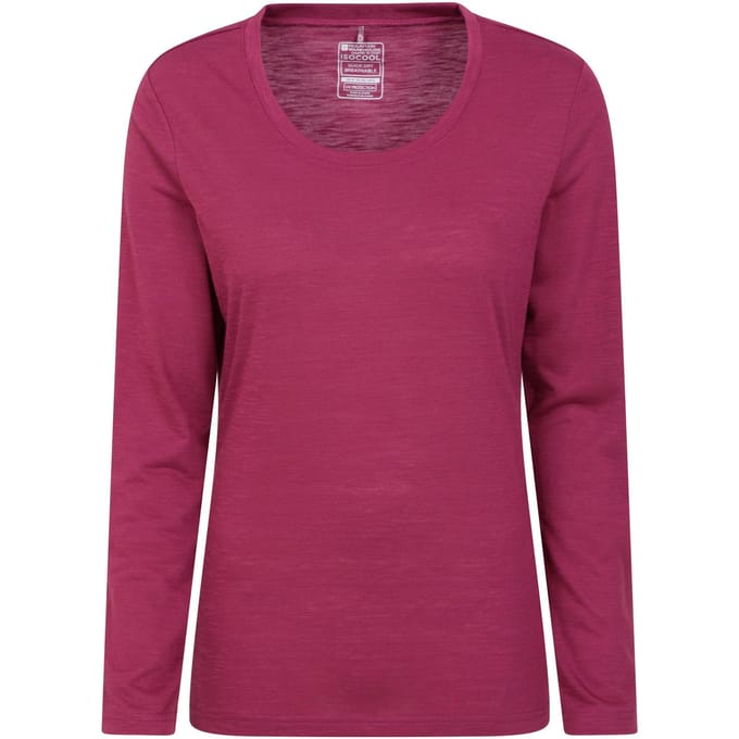 Mountain Warehouse Dames/Dames Agra Slub Top met lange mouwen (Bes)