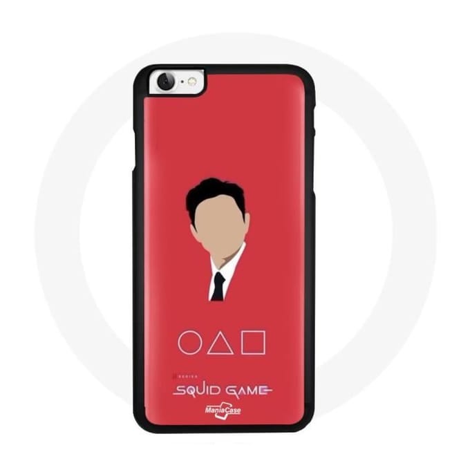 Coque Iphone 4 - Squid Game - Souple - Rouge - Synthétique - Mixte