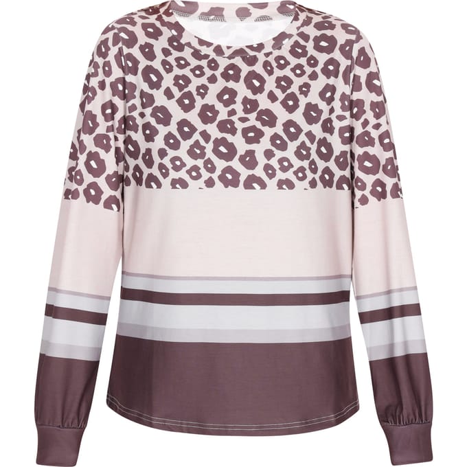IZIA Blouse vrouwen bruin