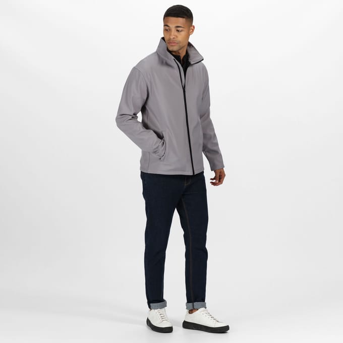 Regatta - Heren Ablaze Printable Softshell Jas (Steengries/Zwart)