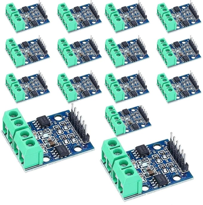 15-delige DC Motor Driver Module voor Stappenmotoren en Dubbele DC Motoren tot 12V met Controller Board