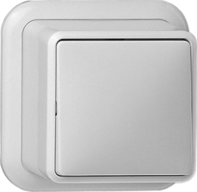GIRA opbouw wisselschakelaar Crème wit glans 310610