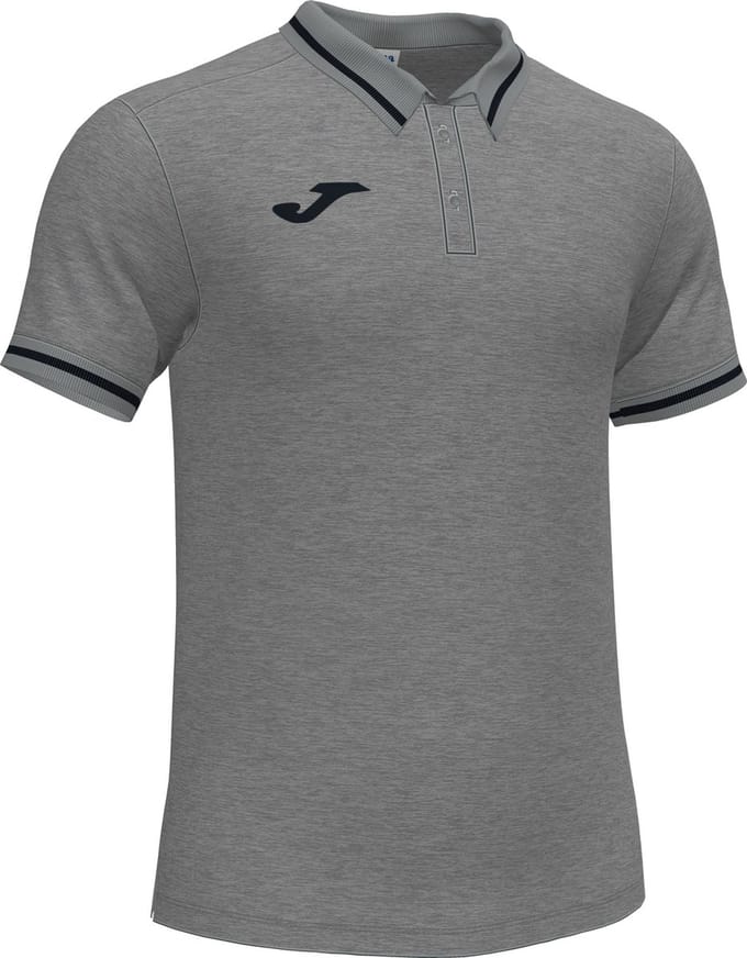 Joma Confort II Polo Heren - Donkergrijs Gemeleerd | Maat: S